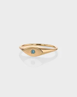 Evil Eye Signet Ring