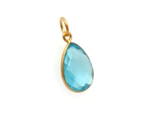 Eye Catching Teardrop | Aqua Blue Quartz