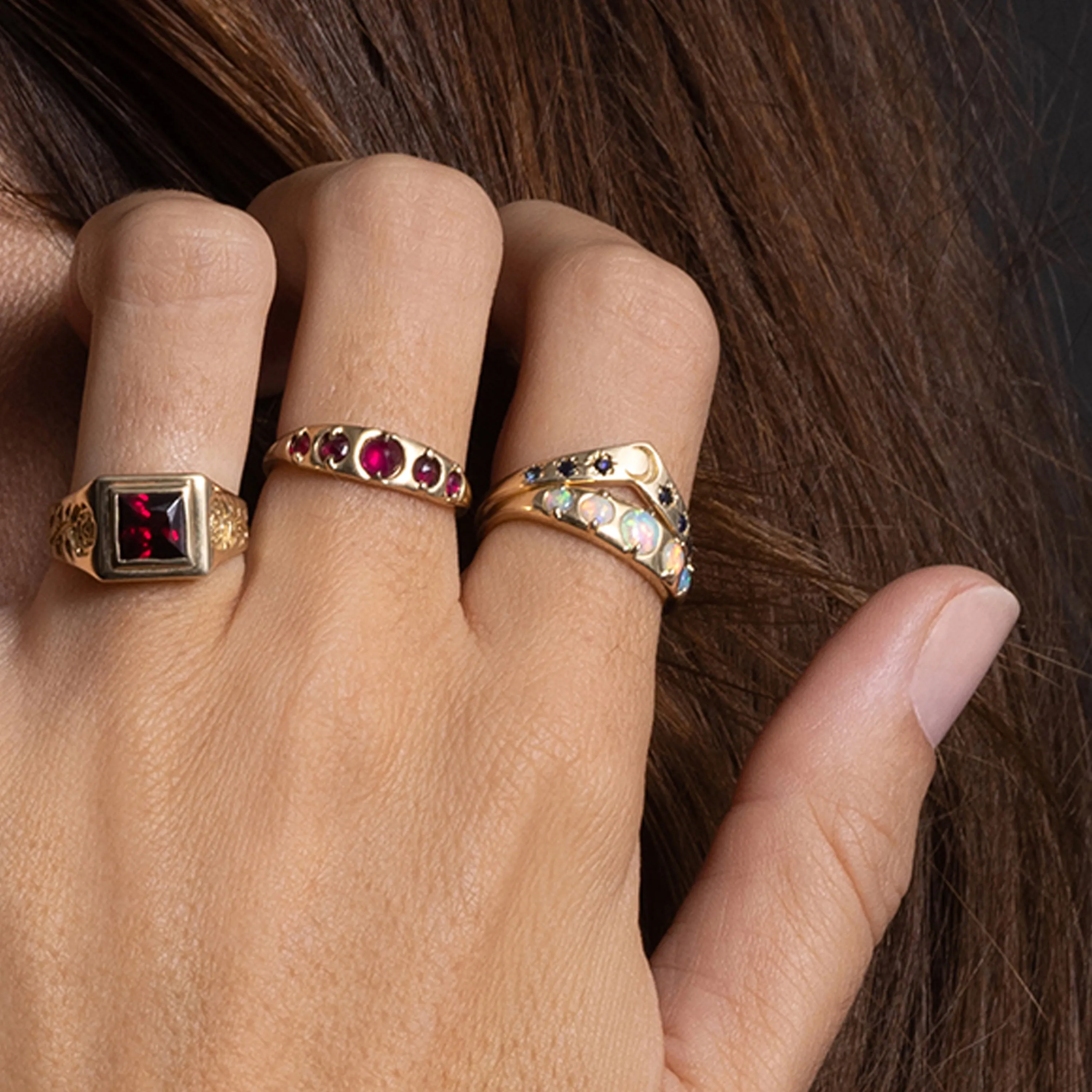 Five Ruby Ring