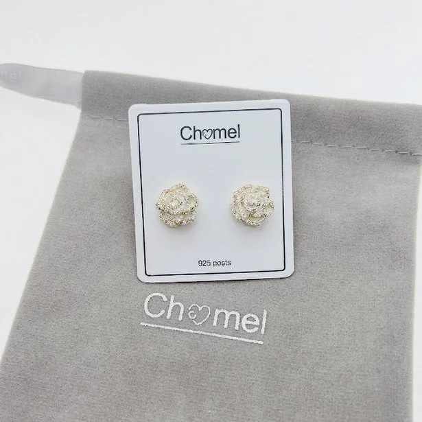 Flower Cubic Zirconia Earrings