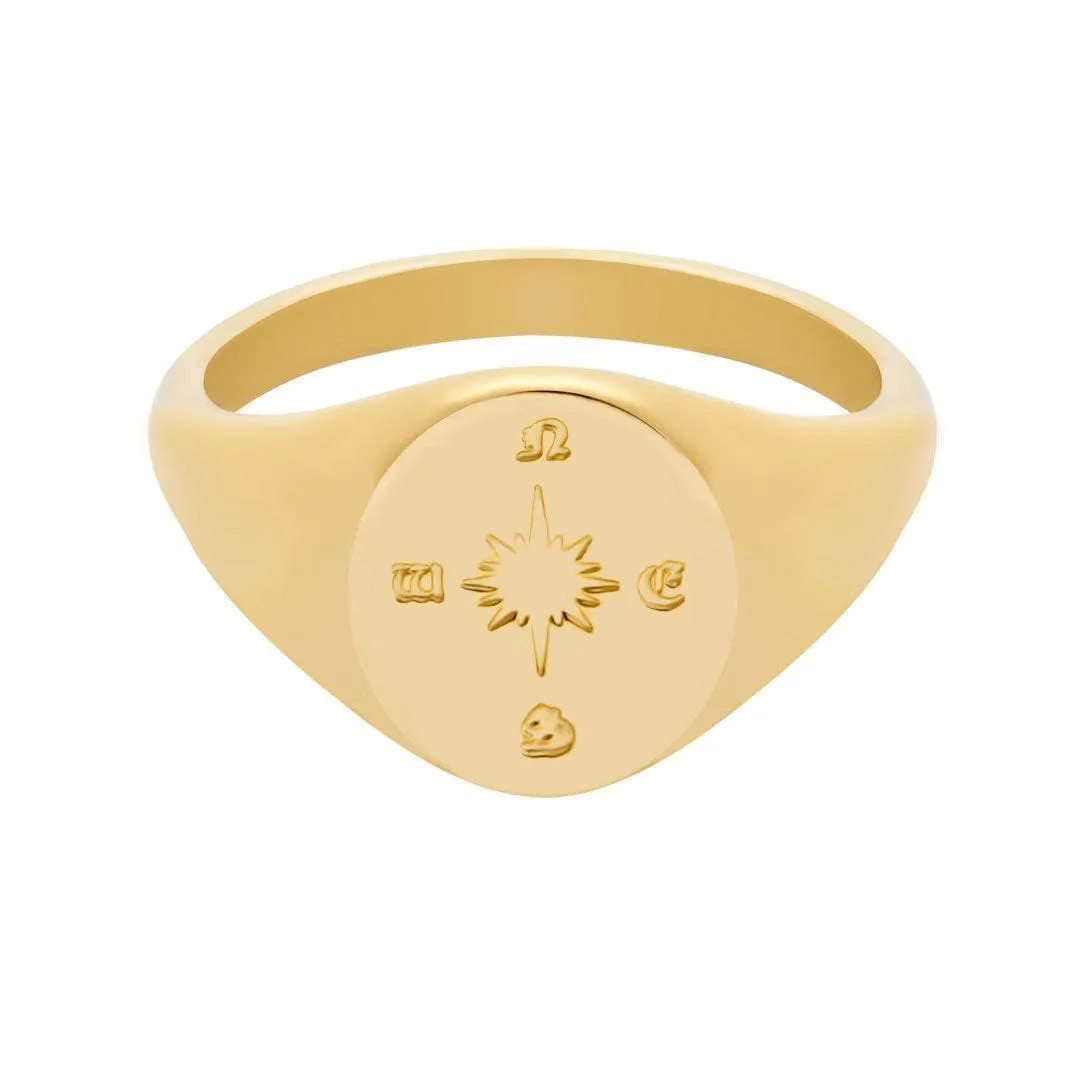 Follow Your Heart Signet Ring