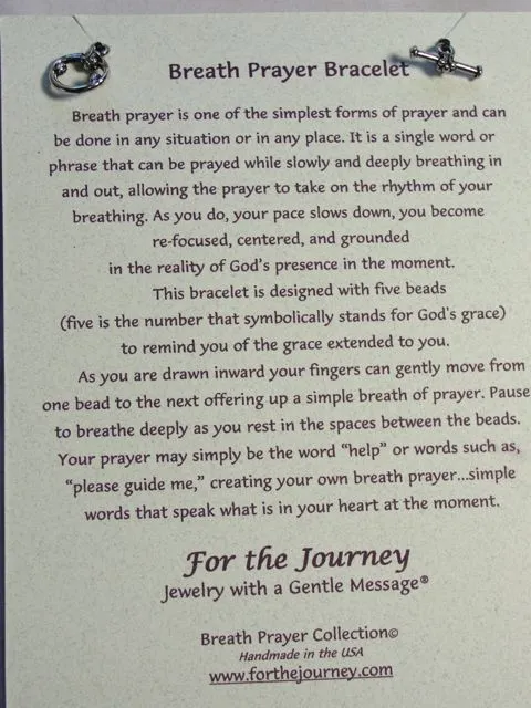 For the Journey Breath Prayer Bracelets