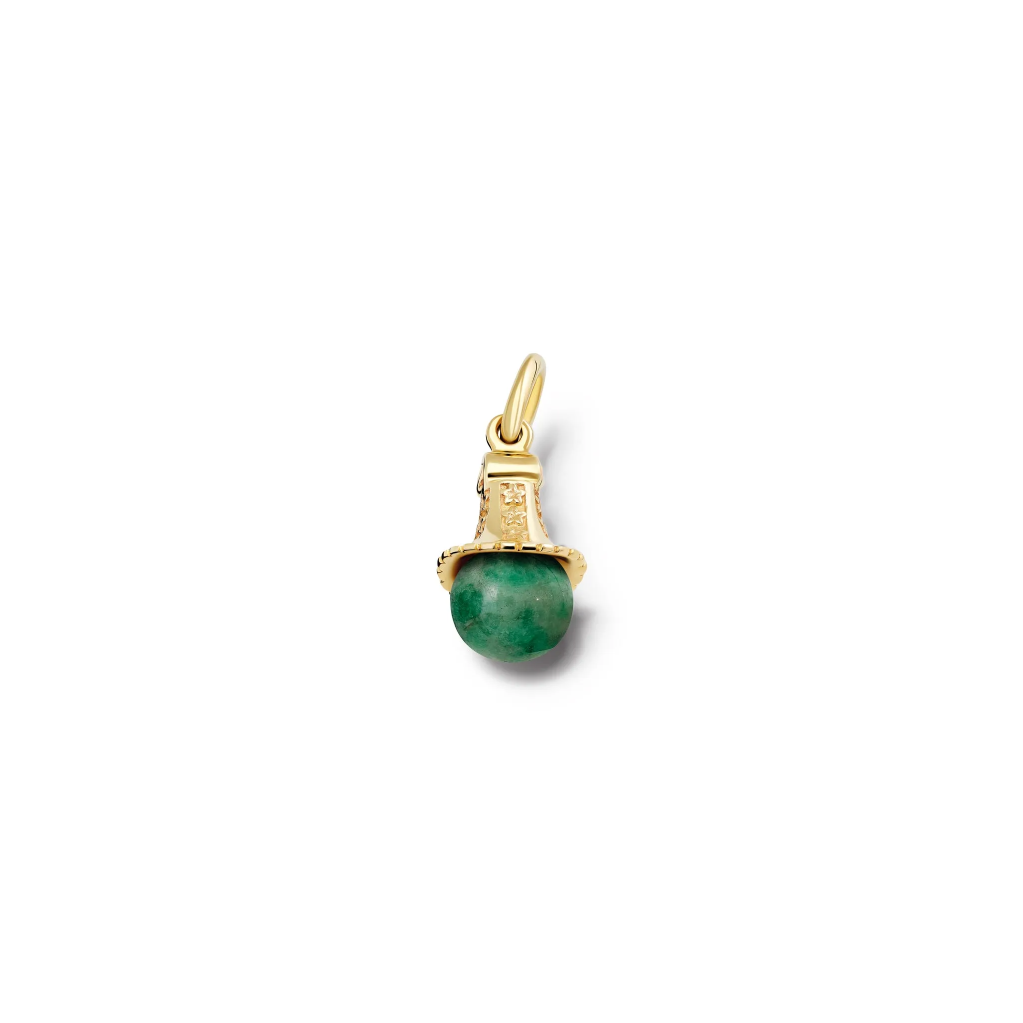 Fouquet Necklace Pendant Yellow Gold - Emerald