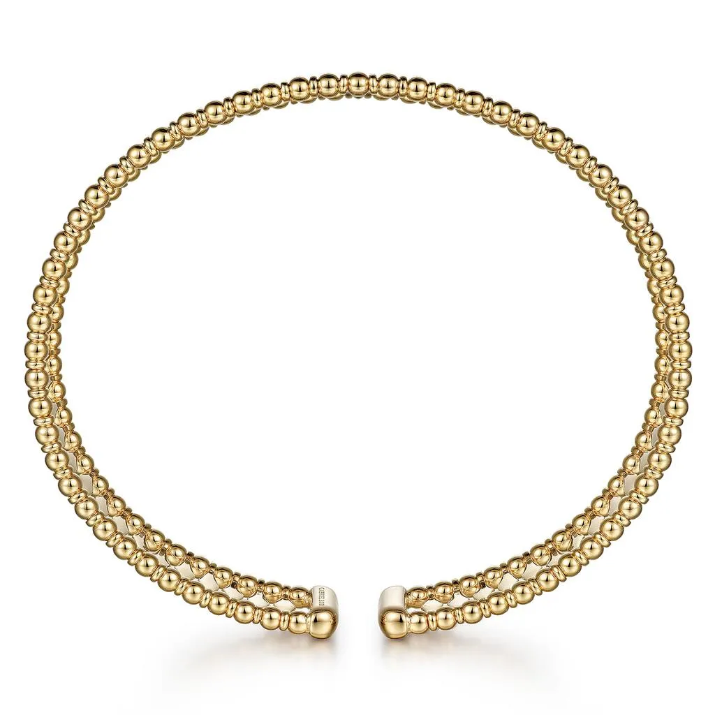 Gabriel & Co. 14K Yellow Gold Bujukan Cuff Bracelet