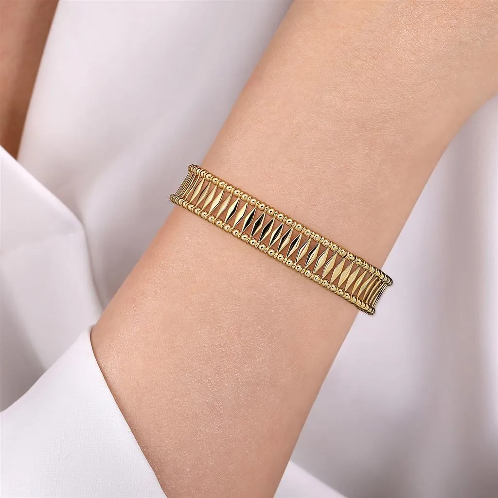 Gabriel & Co. 14K Yellow Gold Bujukan Cuff Bracelet