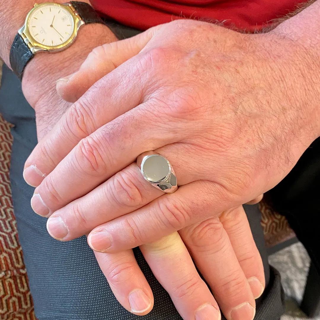 Gabriel & Co. Silver Men's Signet Ring