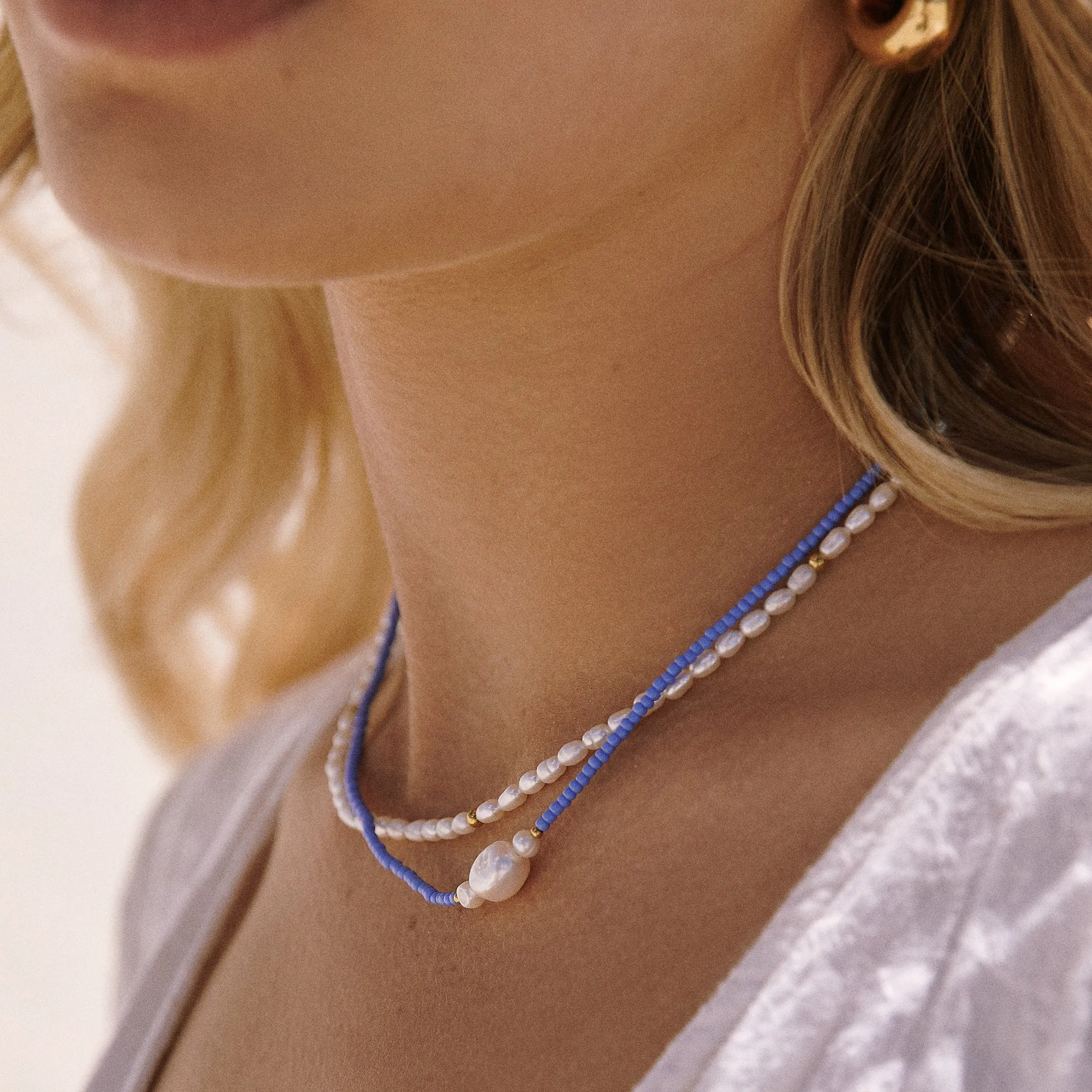 Gia Necklace - Blue