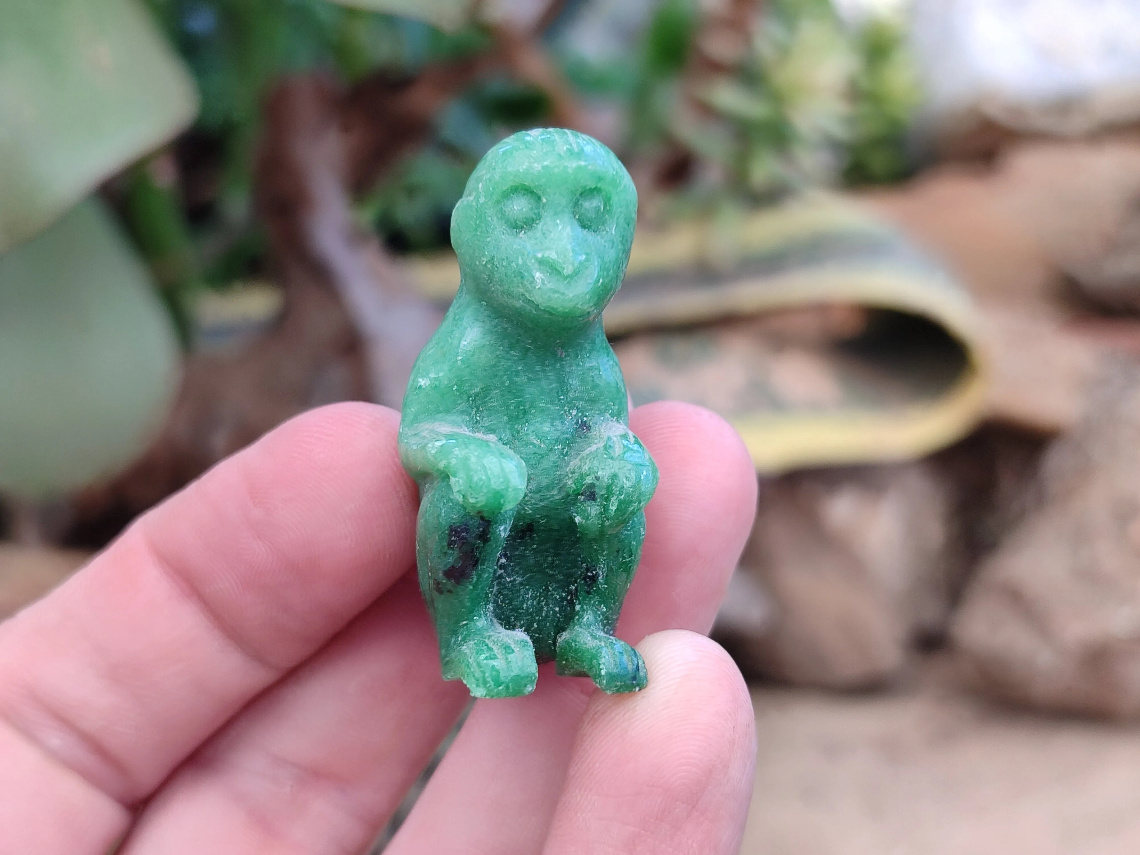 Hand Made Ruby Zoisite Animal Carvings x 12 From Tanzania