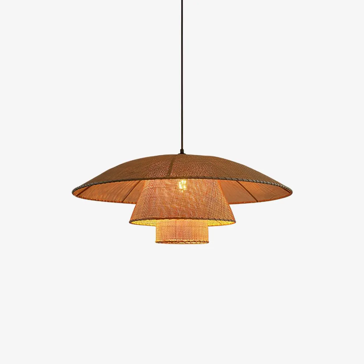 Hat Weave Rattan Pendant Lamp