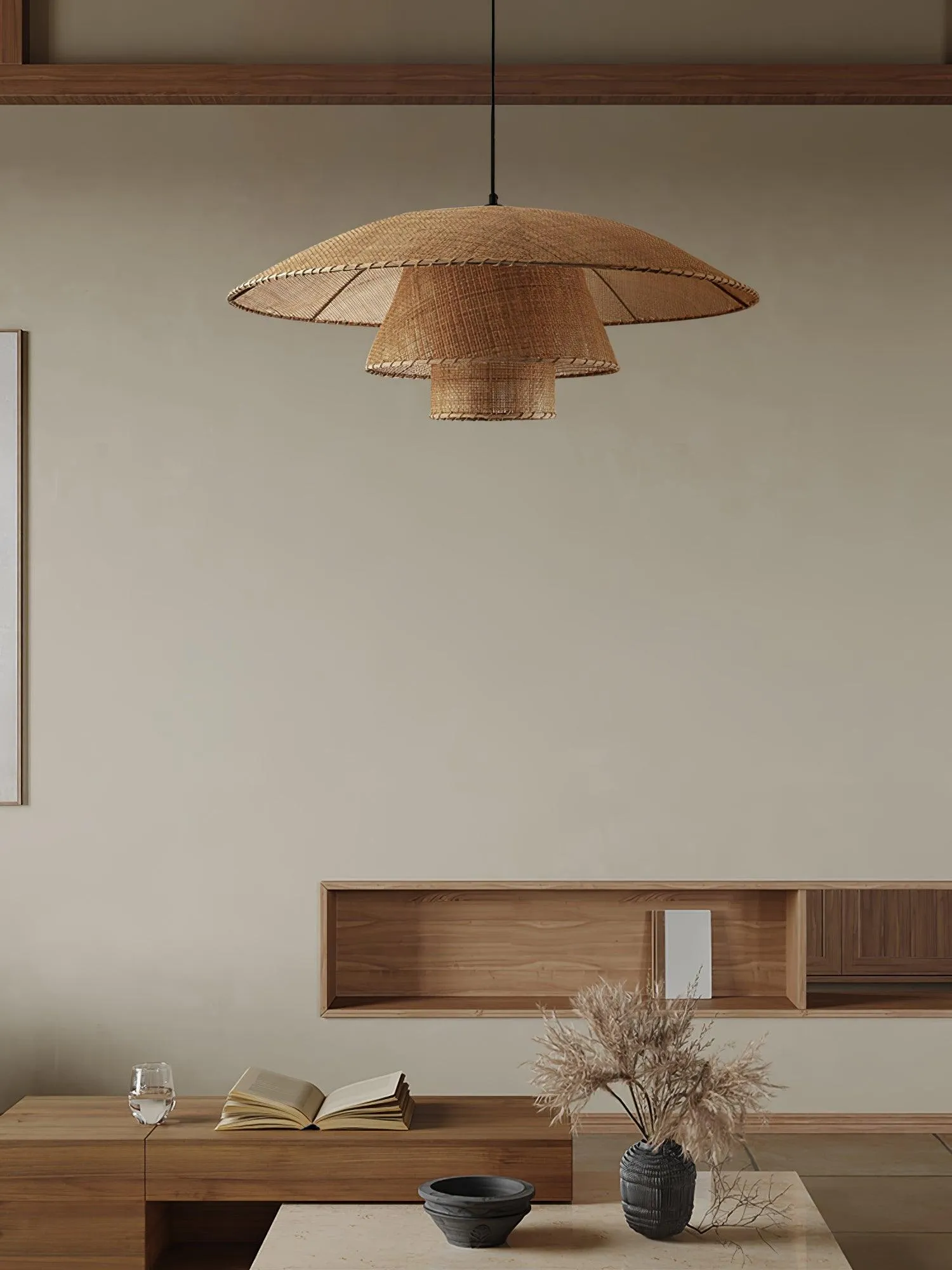 Hat Weave Rattan Pendant Lamp