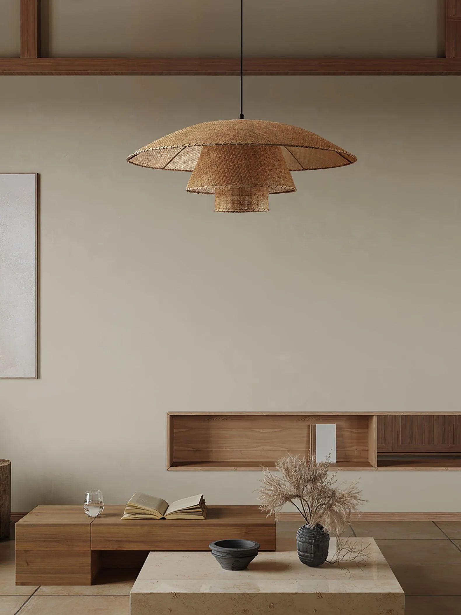 Hat Weave Rattan Pendant Lamp