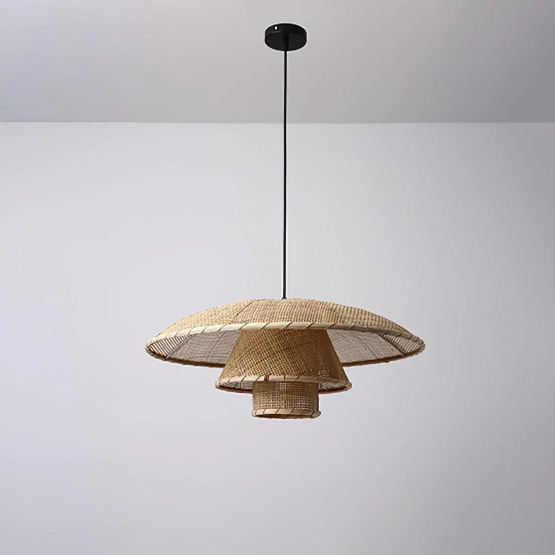 Hat Weave Rattan Pendant Lamp