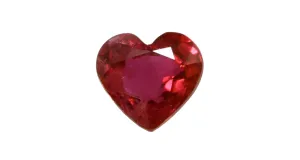 Heart Shape Ruby 0.95ct