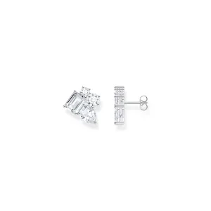 Heritage Glam Ear studs with white zirconia stones