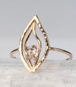 Herkimer Diamond Aphrodite Ring