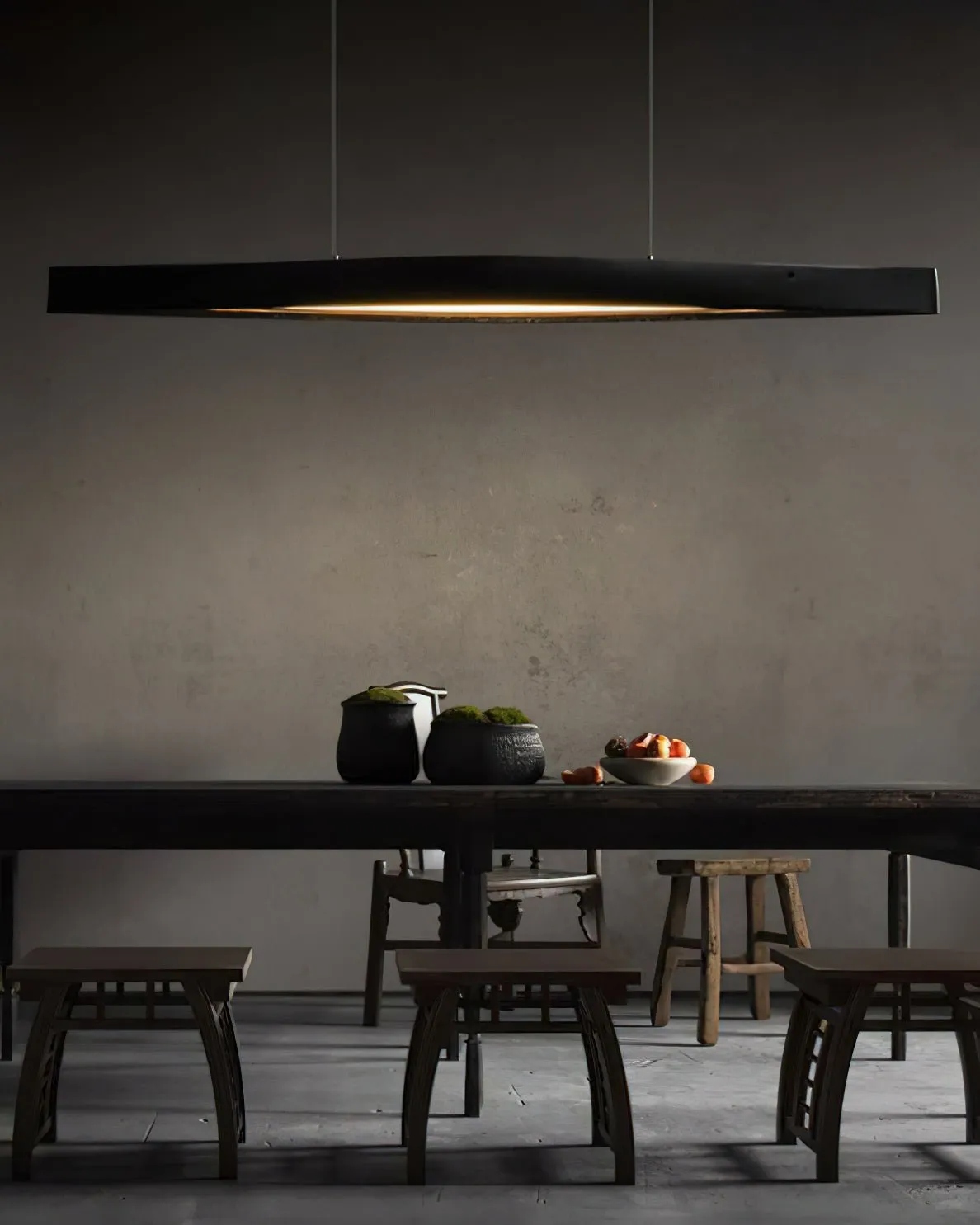 Horizon Linear Wood Pendant Lamp