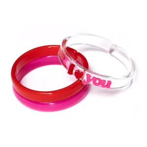 I Heart You Bangle Set