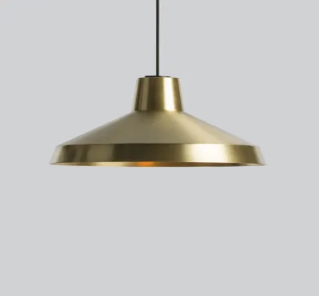 Idun Modern Industrial Vintage Brass Pendant Light