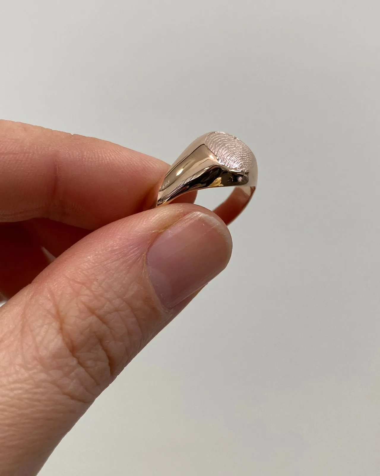 Impression Signet Ring | Rose Gold