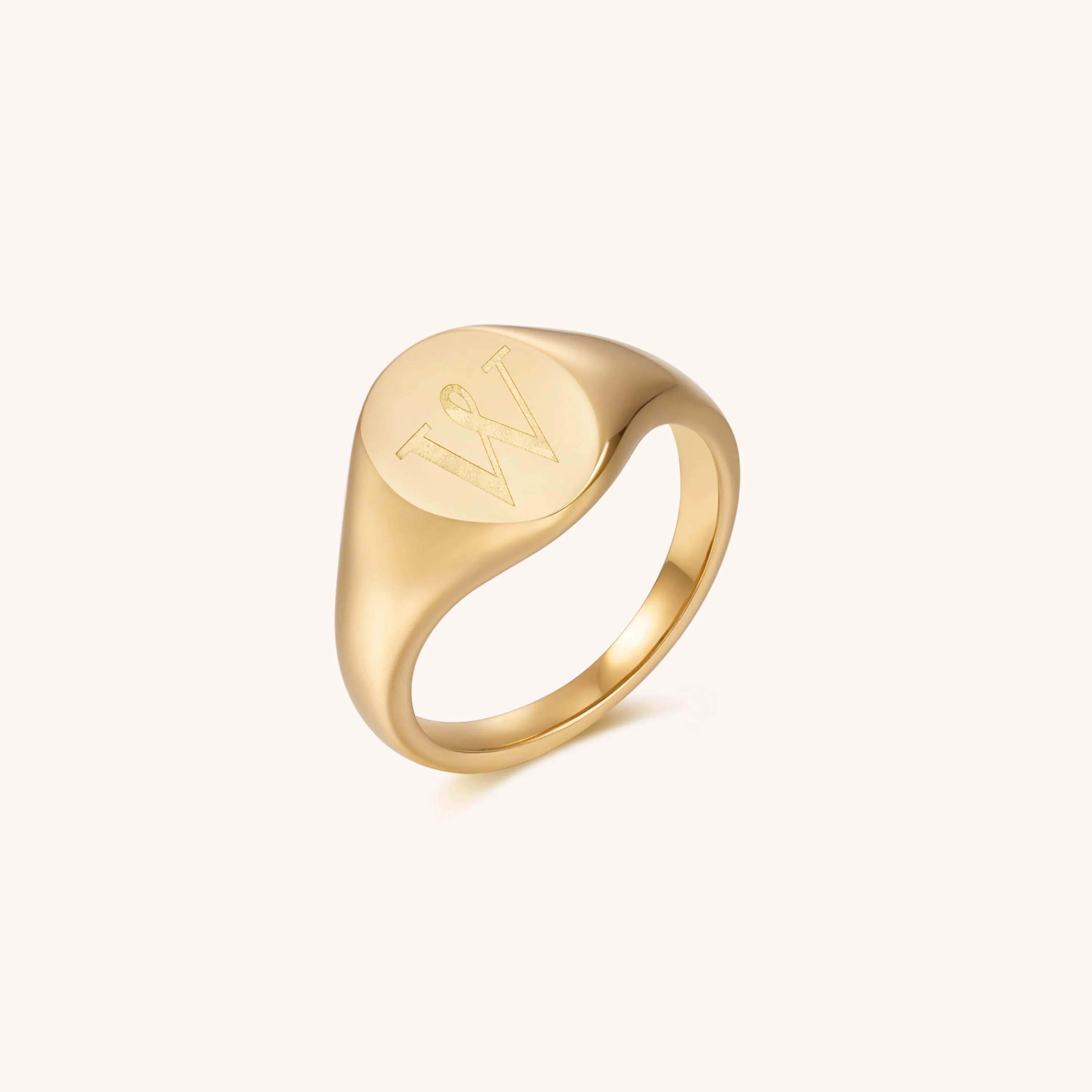 Initial Signet Ring - W