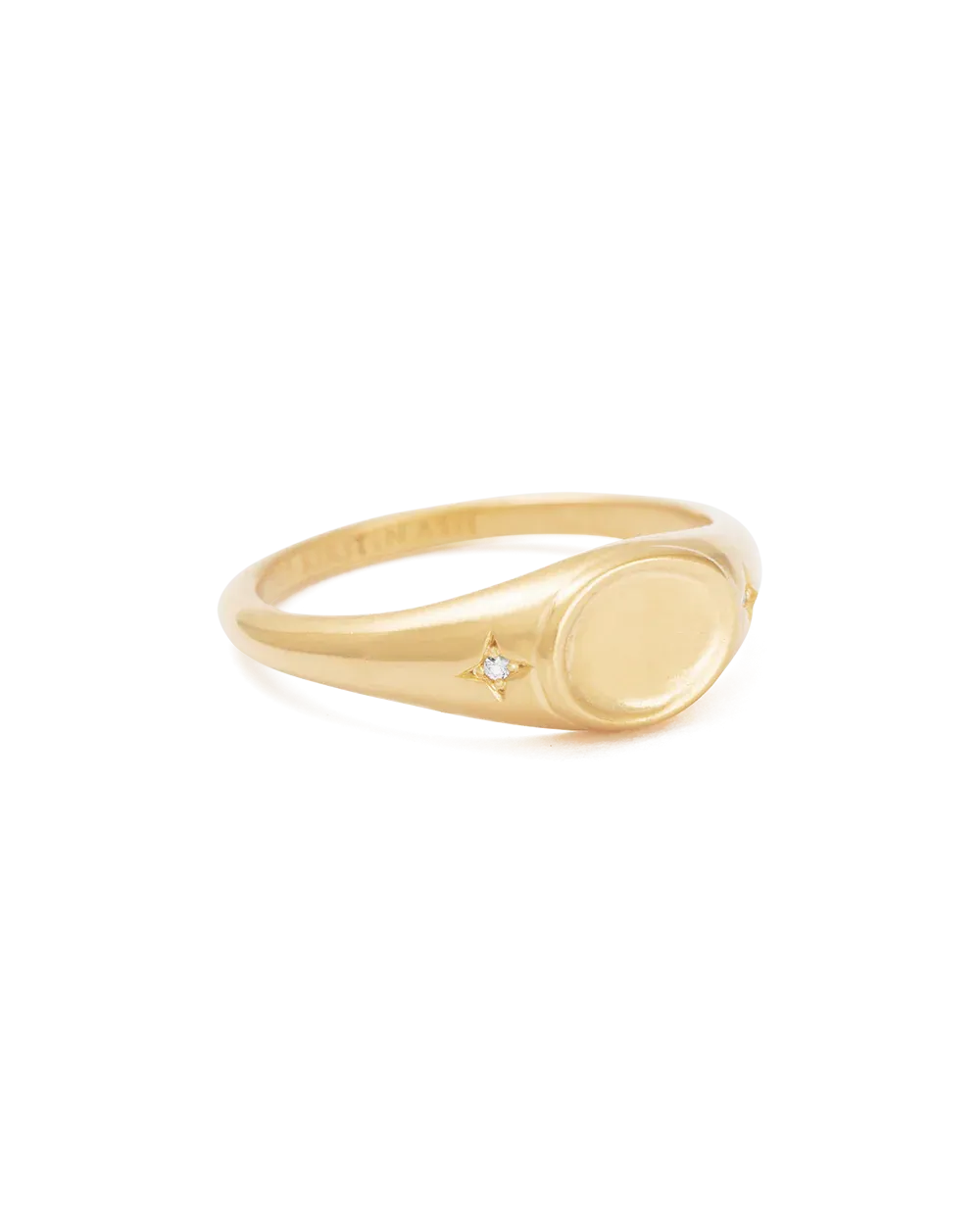 Kirstin Ash Align Signet Ring, Gold