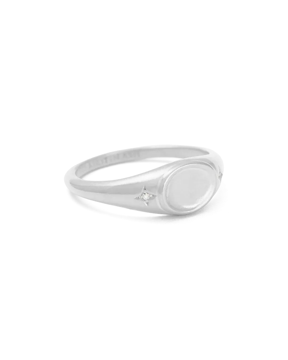 Kirstin Ash Align Signet Ring, Silver