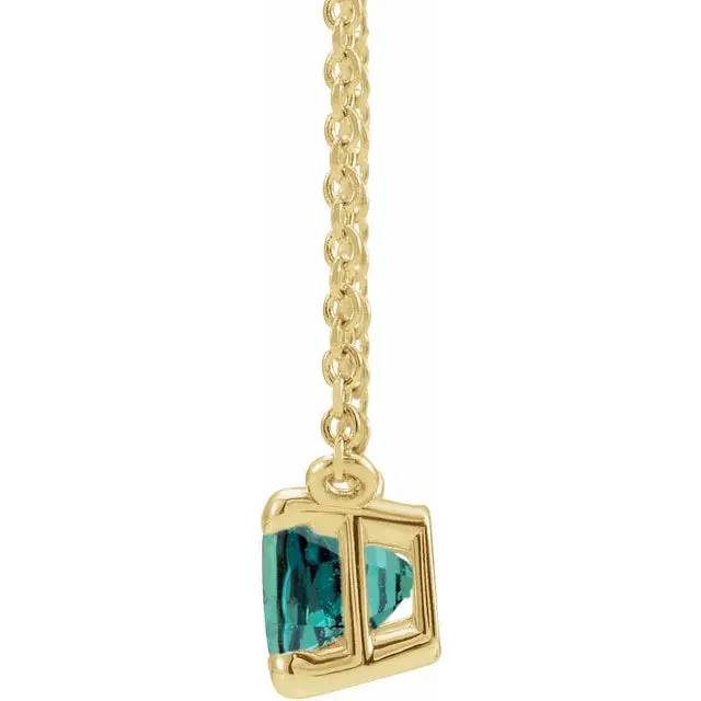 Lab-Grown Alexandrite Necklace