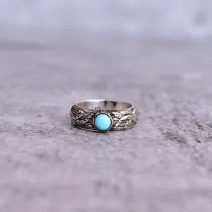 Leaf Shadow - Turquoise Ring