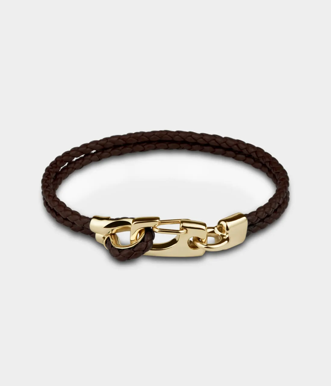 Leather Snap Twist Bracelet