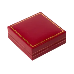 Leatherette C-Clip Bangle Box Red