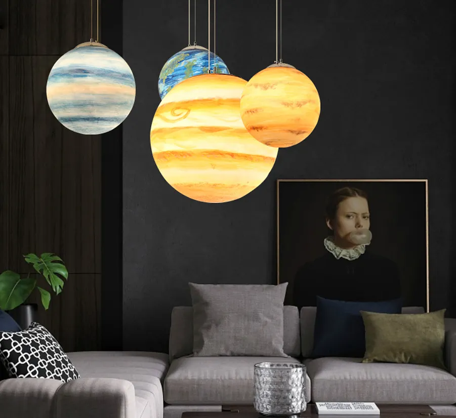 LED Modern Planet Design Pendant Light