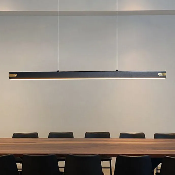 LED Simple Linear Office Pendant Light