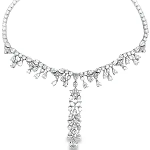 Magnificent Diamond Drop Dinner Necklace