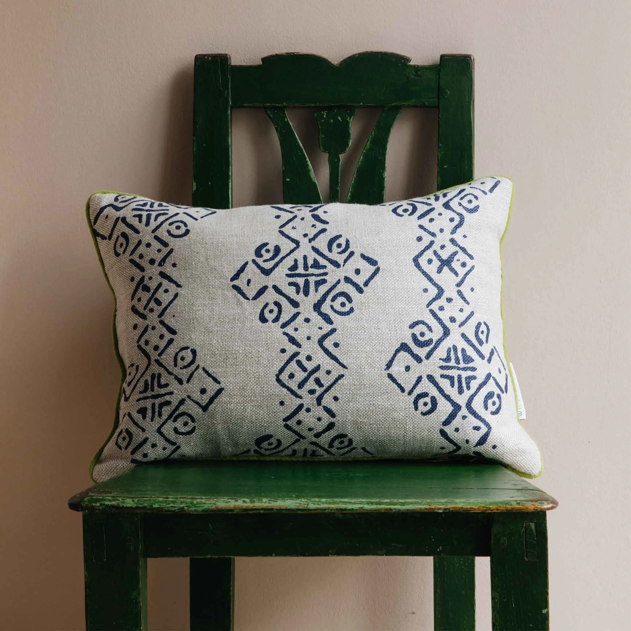 Mali Indigo Oblong Cushion