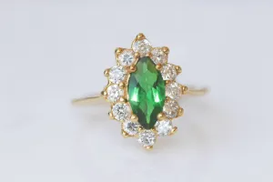 Marquise Emerald Ring