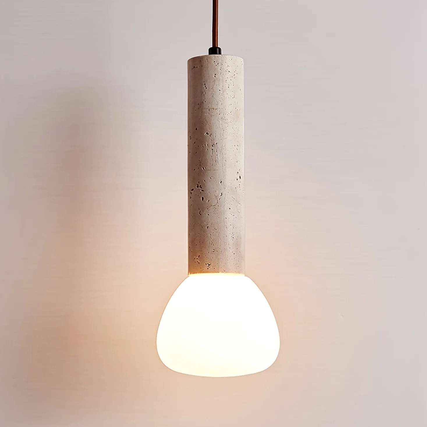 Matchstick Travertine Pendant Lamp