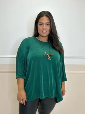 Meryl Emerald Green Quartz Necklace Top