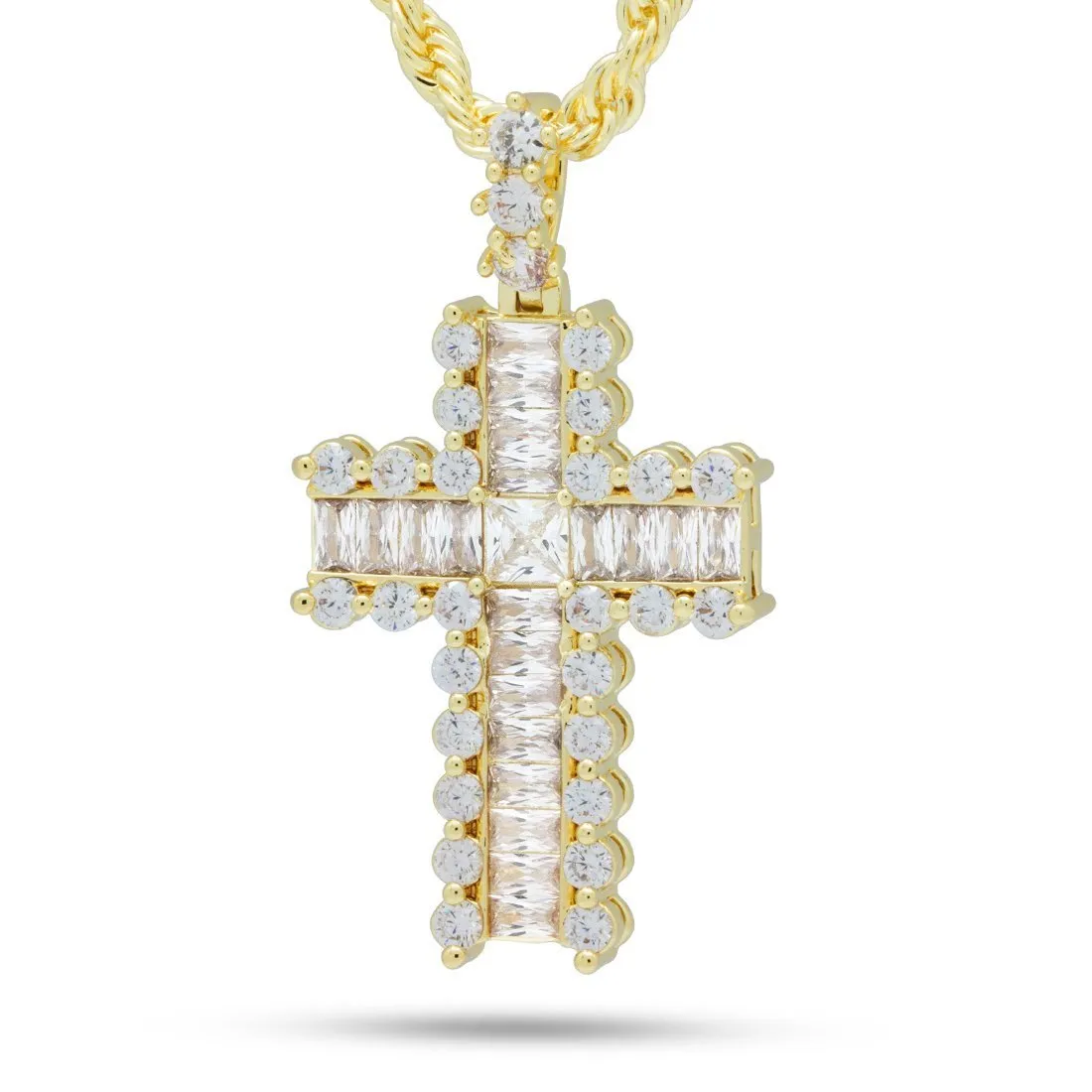 Mini Icy Cross Necklace