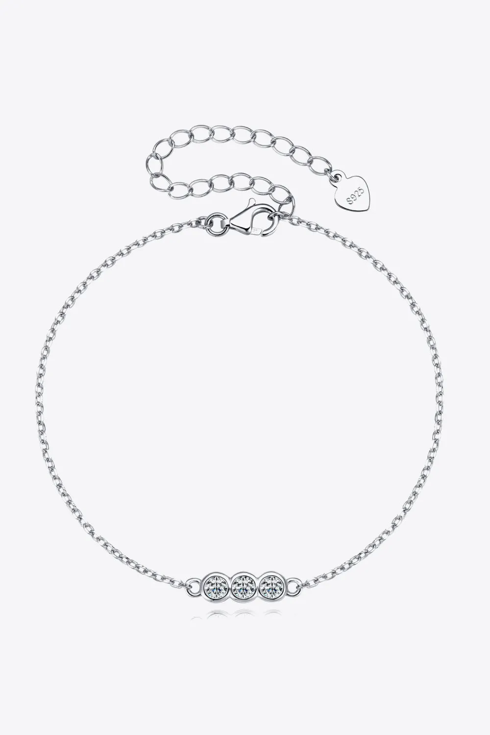 Moissanite 925 Sterling Silver Bracelet