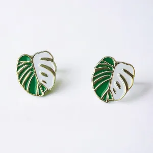 Monstera Studs