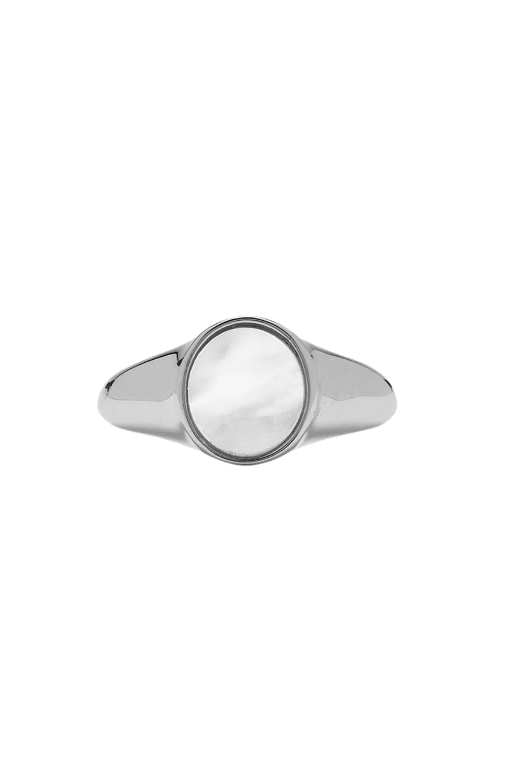 MOTHER OF PEARL SIGNET RING