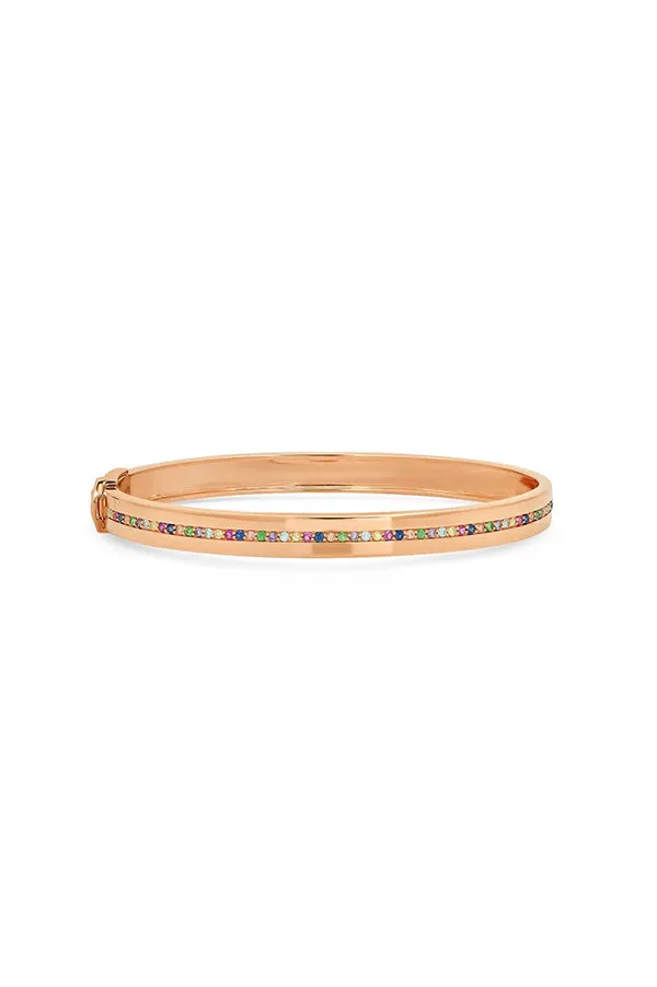 Multi Colored Row Bangle