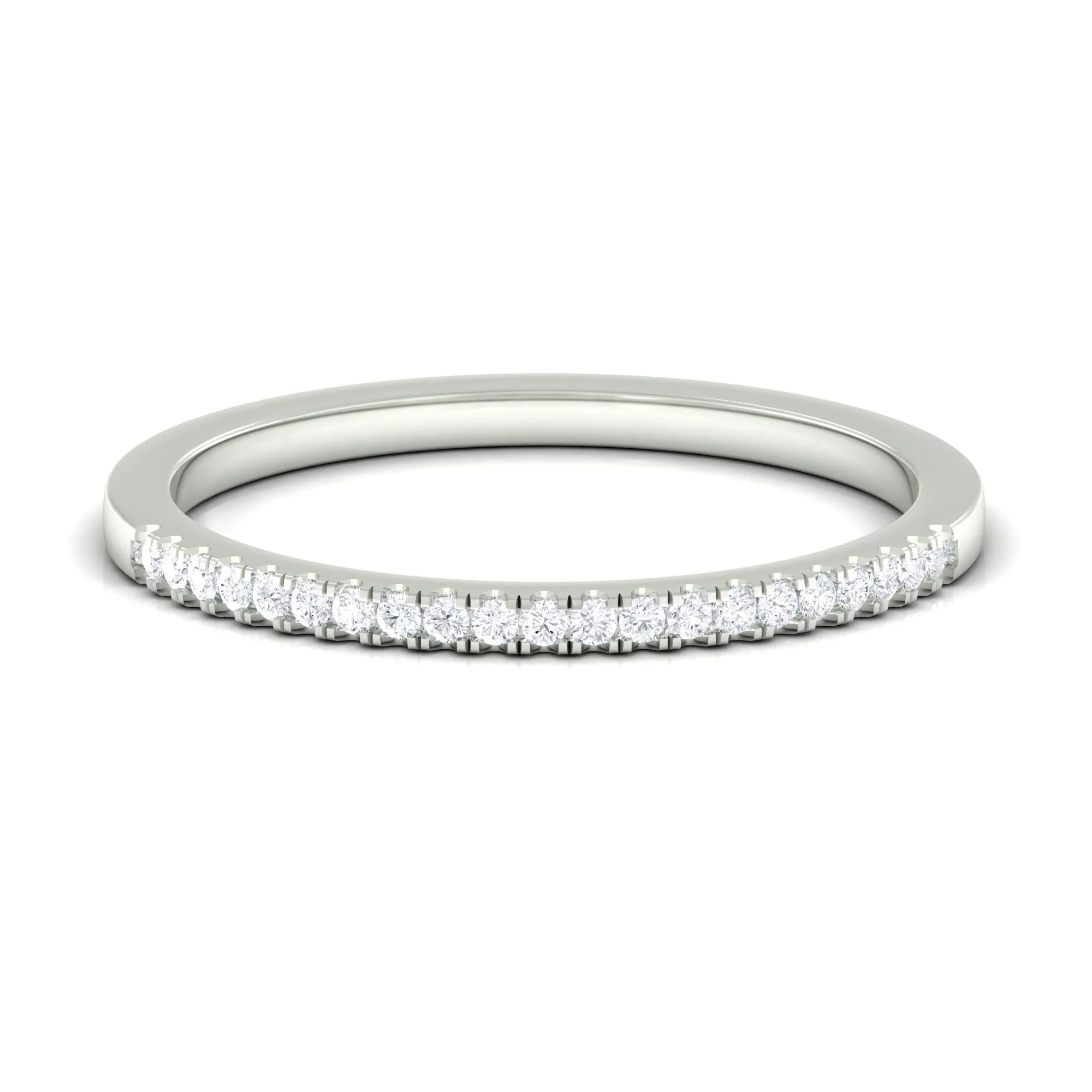 Natural Diamond Minimal Stackable Band Ring