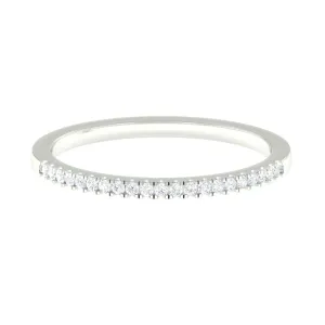 Natural Diamond Minimal Stackable Band Ring