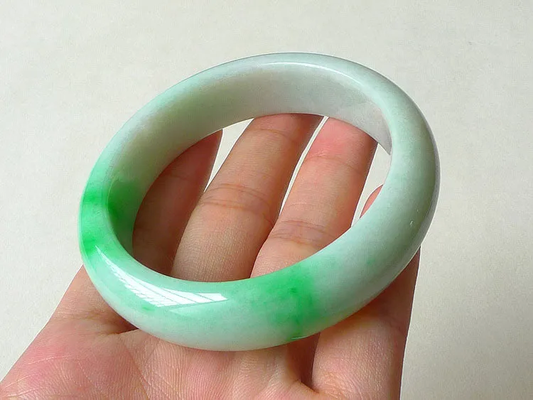 Natural Jade Bangle Jadeite Bangle Internal Diameter 55.6mm BER017