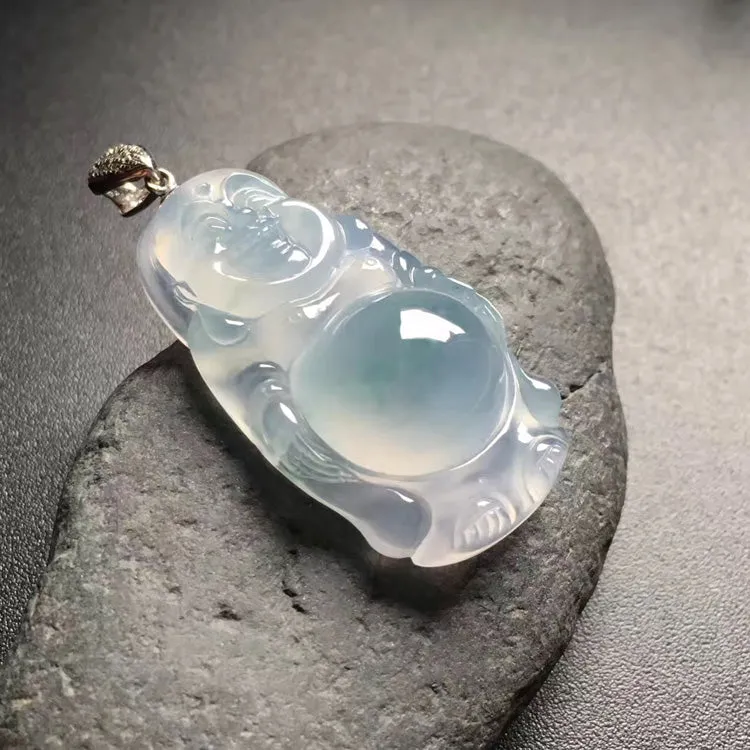 Natural Jade Pendant Jadeite Buddha Pendant PT481