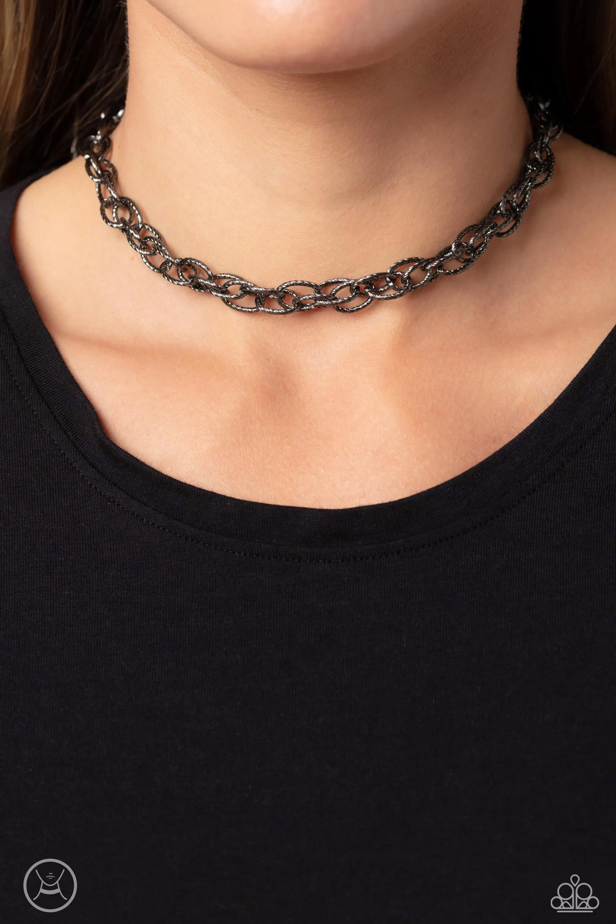 Necklaces If I Only Had a CHAIN - Black N2059