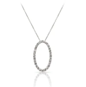 OVAL DIAMOND PENDANT