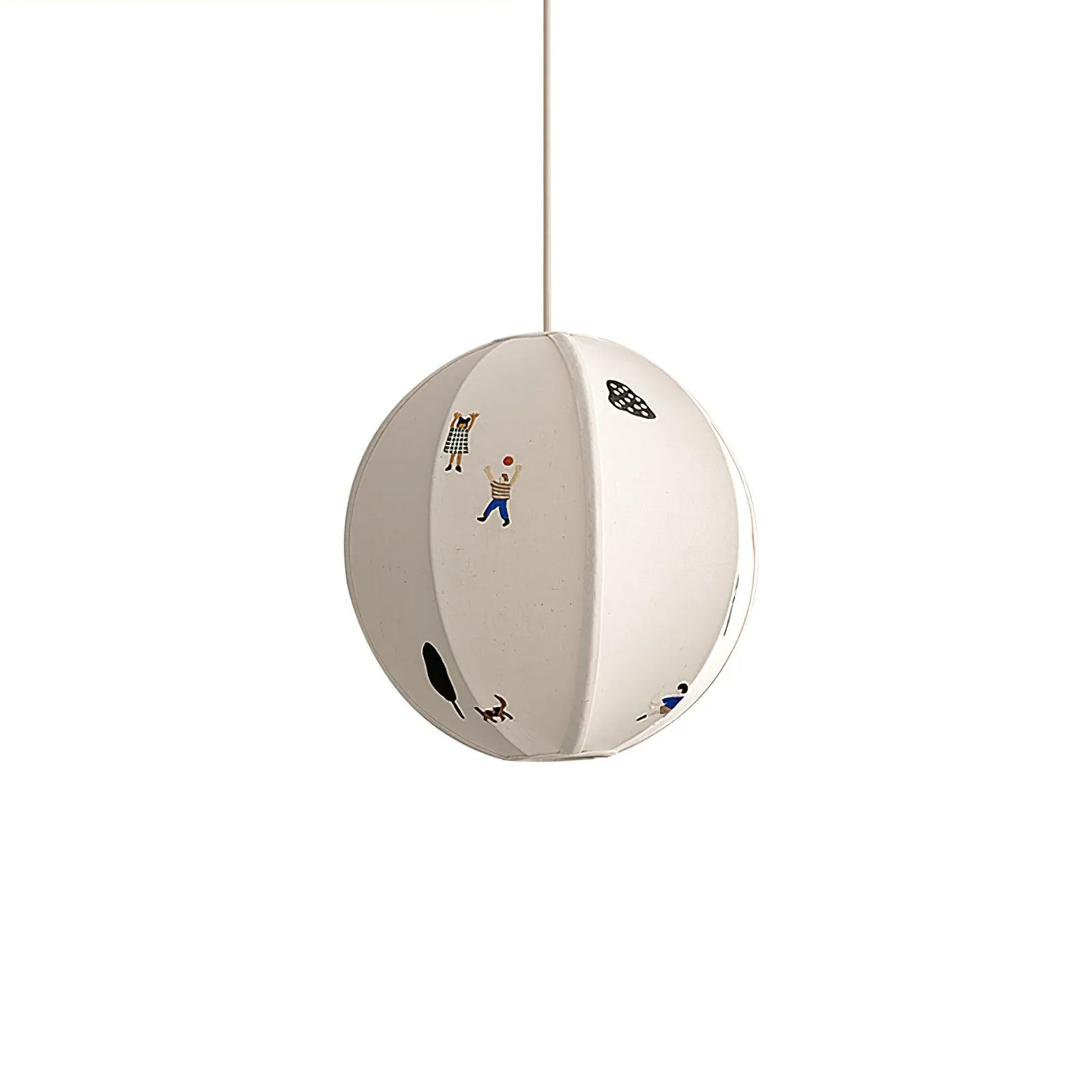 Park Embroidered Textile Pendant Lamp