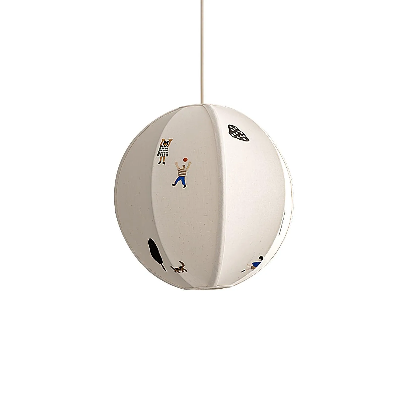 Park Embroidered Textile Pendant Lamp